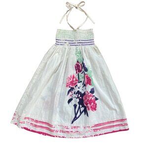 Yo Baby Boutique Girls Dress Size 2T Floral Halter Top Summer Beach Coverup New